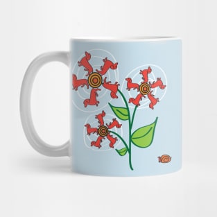 Doxie Flower - Weiner Dog - Dachshund Dog Mug